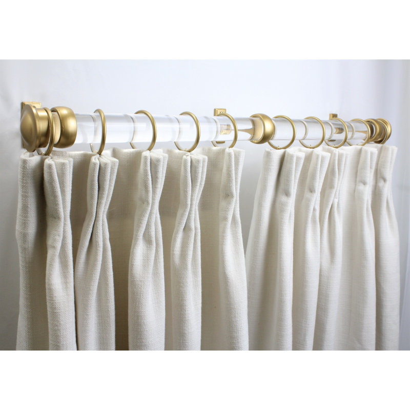 Rosdorf Park Acrylic Drapery Rod Sets Curtain Hardware Accessory Wayfair